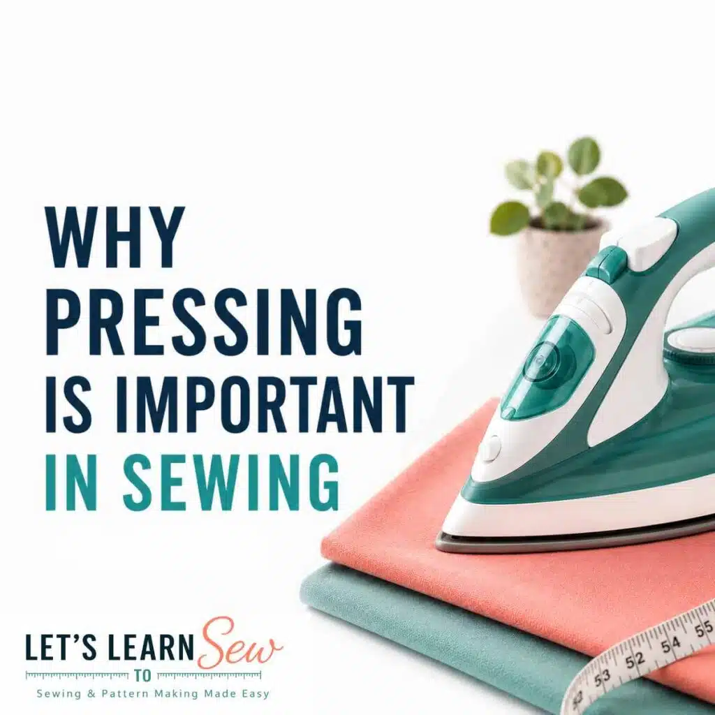 Why pressing is important in sewing.