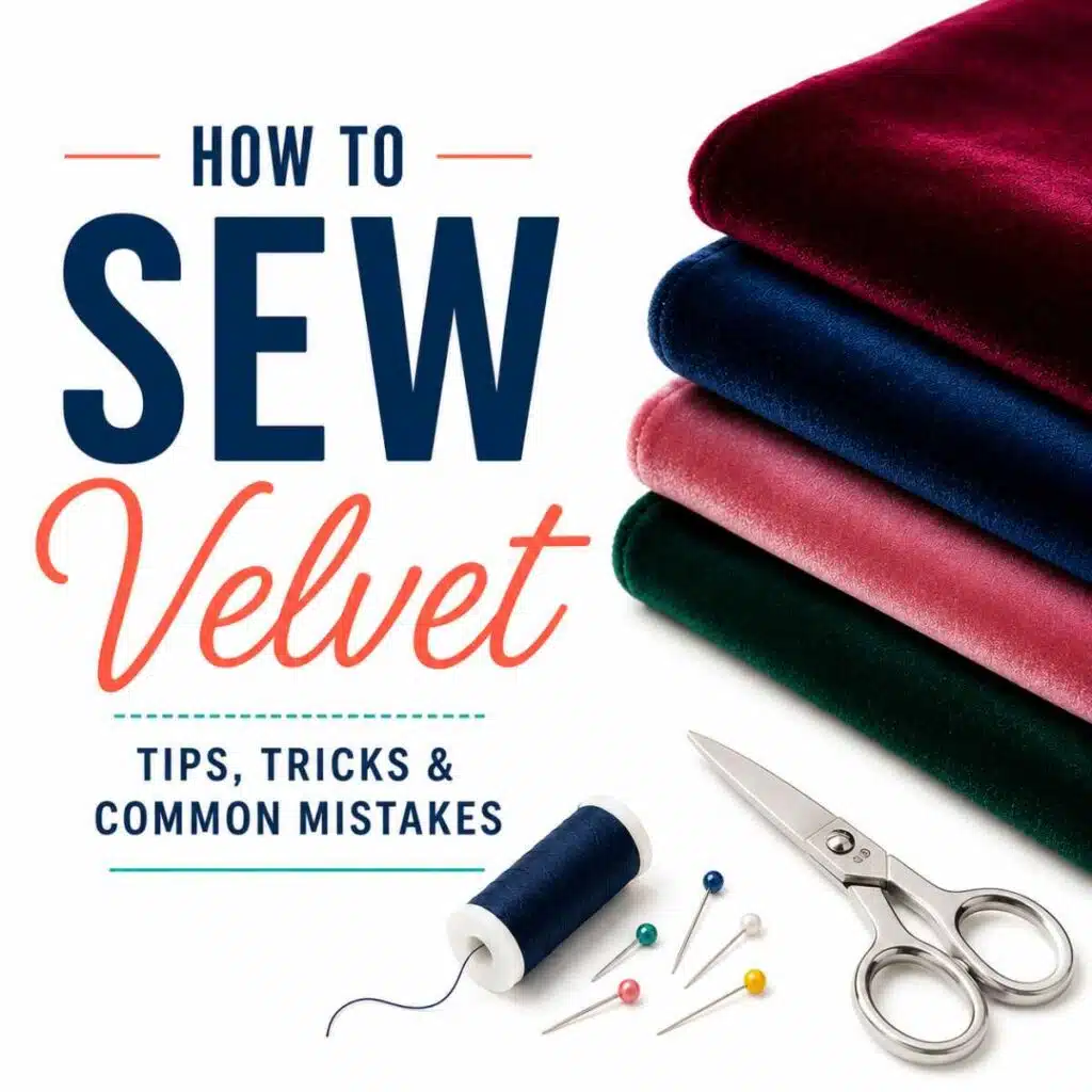 Sewing With Velvet: Complete Guide + Tips and Common Mistakes.