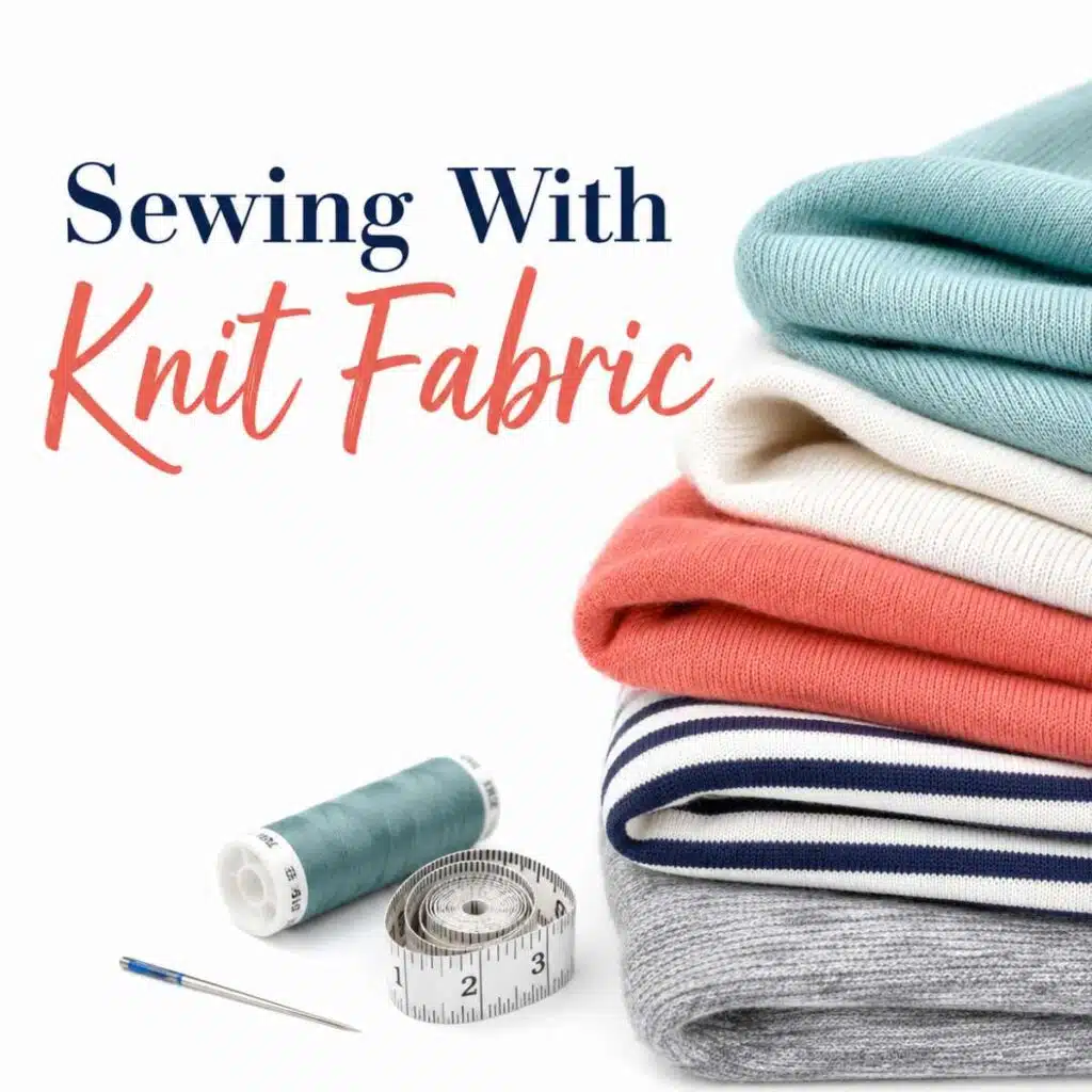 Sewing with knit fabrics, complete sewing guide.