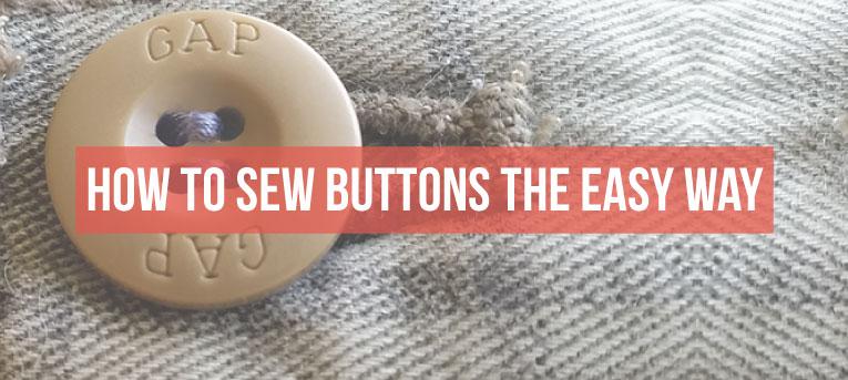 How to sew a button, the easy way. | isntthatsew.org