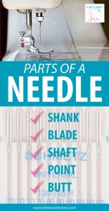 Learn how to choose the correct needles for your sewing machine and project