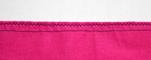 Zigzagging gives a good finish on more stable fabrics such as cotton poplin or linen. It also tends to give a better finish on closed seams. the double layer of fabric stabilizes the zigzag stitch.
