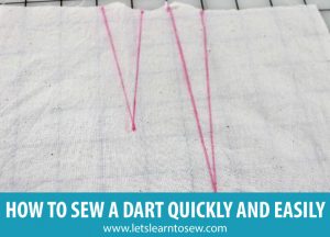 How to Sew a Dart Quickly and Easily. Learn how to sew and press a dart so you never have to wory about ugly puckers or uneven darts again.