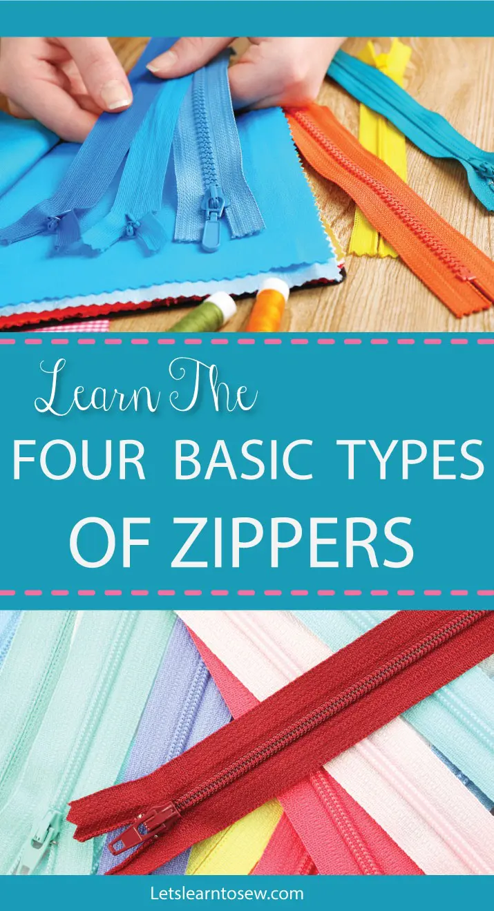 Types of Zippers for Sewing