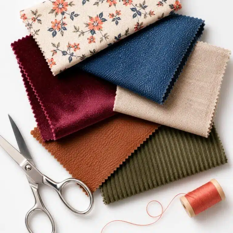 Learn how to sew different fabric types with this ultimate fabric sewing guide. Beginner-friendly tips for cotton, linen, denim, velvet, corduroy, and more.